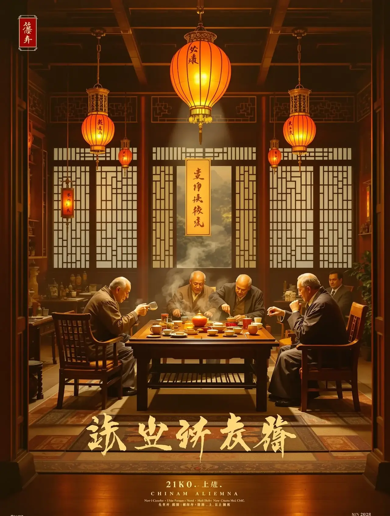 黄果短剧官网《茶馆风云》封面海报